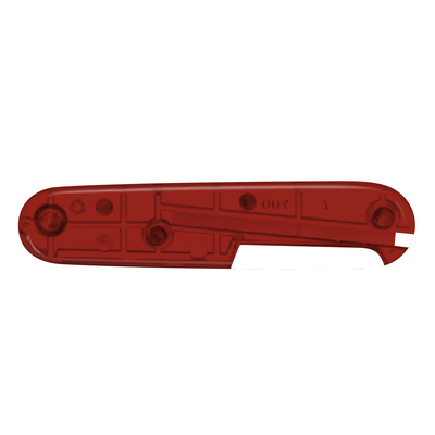 Задняя накладка для ножей VICTORINOX 91 мм, пластиковая, полупрозрачная красная