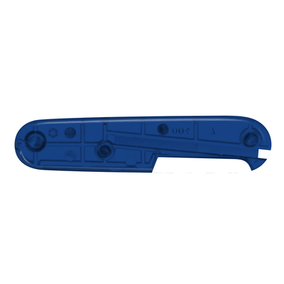 Задняя накладка для ножей VICTORINOX 91 мм, пластиковая, полупрозрачная синяя