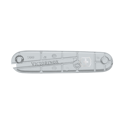 Передняя накладка для ножей VICTORINOX 91 мм, пластиковая, полупрозрачная серебристая