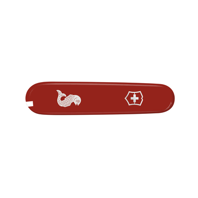 Передняя накладка для ножей VICTORINOX Fisherman и Angler 91 мм, пластиковая, красная