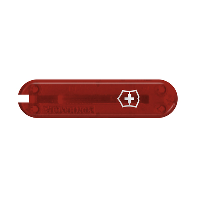 Передняя накладка для ножей VICTORINOX 58 мм, пластиковая, полупрозрачная красная
