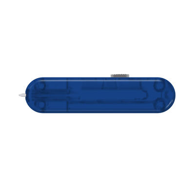 Задняя накладка для ножей VICTORINOX 58 мм, пластиковая, полупрозрачная синяя