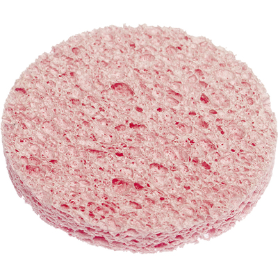 Спонж Dewal Beauty для снятия макияжа, розовый, 60 x 60 x 8 мм, 3 шт