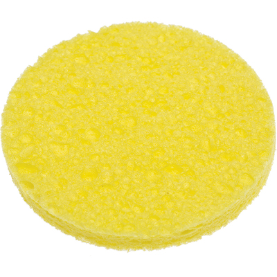 Спонж Dewal Beauty для снятия макияжа, желтый, 85 x 85 x 10 мм, 2 шт