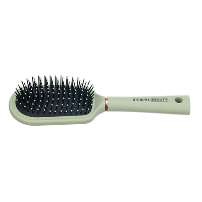 Щетка Dewal Beauty серия "Магия" массажная, оливковая, 9 рядов