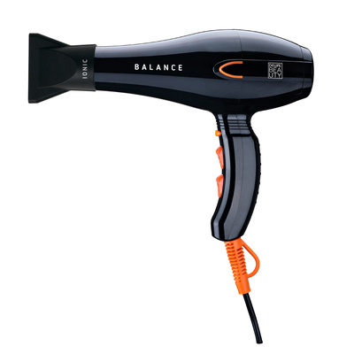 Фен DEWAL BEAUTY Balance Black, чёрный, 2200 Вт, ионизация, 1 насадка