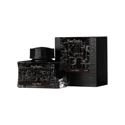 Флакон чернил Pierre Cardin 50мл, коллекция «ГОРОДСКАЯ ФАНТАЗИЯ | CITY FANTASY» цвет Logos Black (Черный)