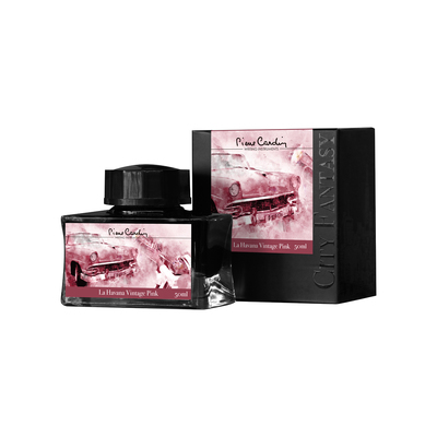 Флакон чернил Pierre Cardin 50мл, коллекция «ГОРОДСКАЯ ФАНТАЗИЯ | CITY FANTASY» цвет La Havana Vintage Pink (Розовая Гавана)