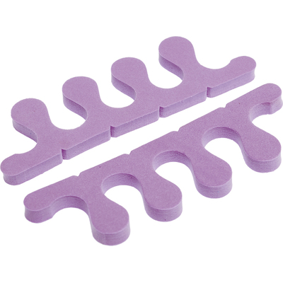 Разделители Dewal Beauty для пальцев фиолетовые, 13,3 x 4,2 x0,8 см 1 пар