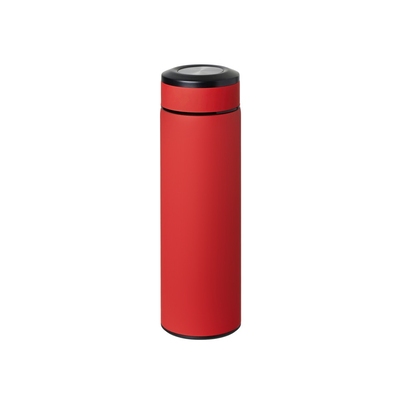 Вакуумный термос "Vacuum Flask C1", soft touch, 420мл, красный