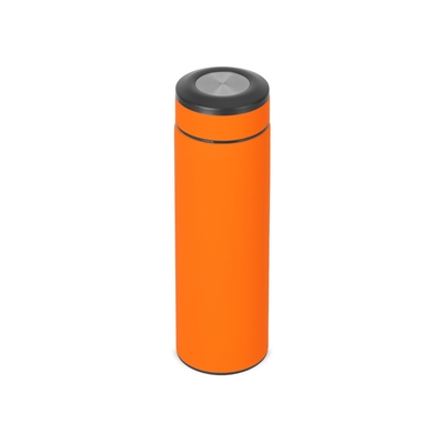 Вакуумный термос "Vacuum Flask C1", soft touch, 420мл, оранжевый