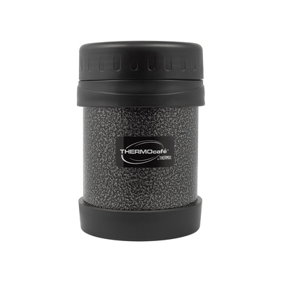 Термос из нерж. стали для еды тм ThermoCafe HAMJNL-350FJ Hammertone Coating, 0.35L, серый