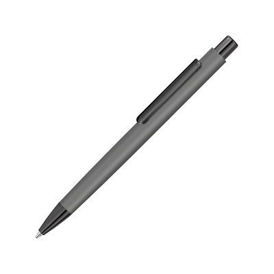 Металлическая шариковая ручка soft touch "Ellipse gum", серый