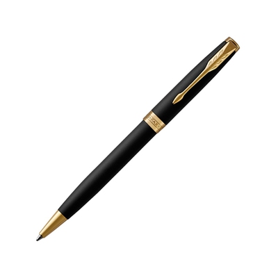 Ручка шариковая «Parker Sonnet Core Matte Black GT», черный/золотистый
