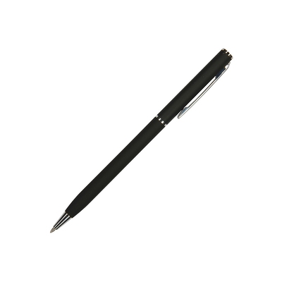 Ручка шариковая автоматическая BrunoVisconti® "PALERMO" цвет корпуса черный, soft-touch, 0.7 мм