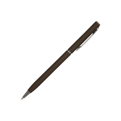 Ручка шариковая автоматическая BrunoVisconti® "PALERMO" цвет корпуса коричневый, soft-touch, 0.7 мм