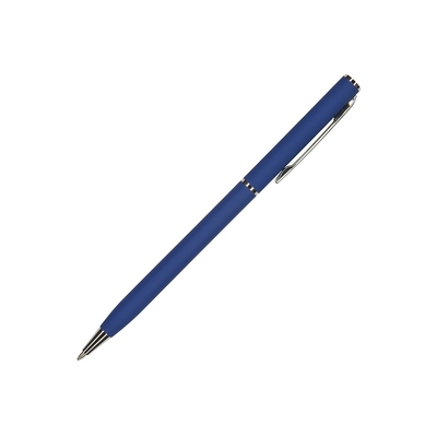 Ручка шариковая автоматическая BrunoVisconti® "PALERMO" цвет корпуса синий, soft-touch, 0.7 мм