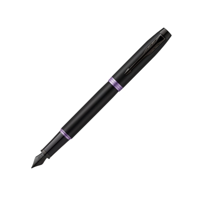 Перьевая ручка Parker IM Vibrant Rings Flame Amethyst Purple, стержень:F, цвет чернил: blue, в подарочной упаковке.