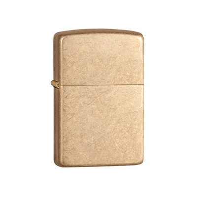 Зажигалка ZIPPO Armor™с покрытием Tumbled Brass, латунь/сталь, золотистая, матовая, 38x13x57 мм