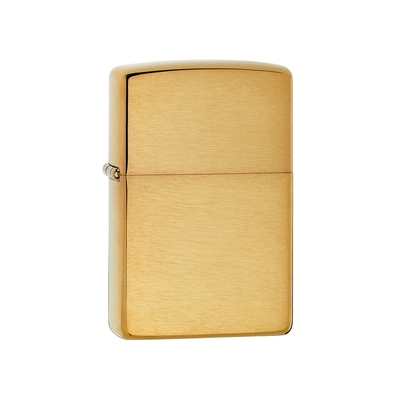 Зажигалка ZIPPO с покрытием Brushed Brass, латунь/сталь, золотистая, матовая, 38x13x57 мм