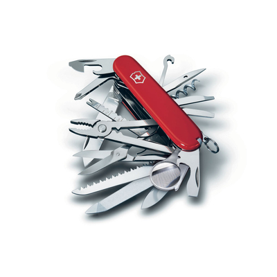 Нож перочинный VICTORINOX Swiss Champ, 91 мм, 33 функции, красный