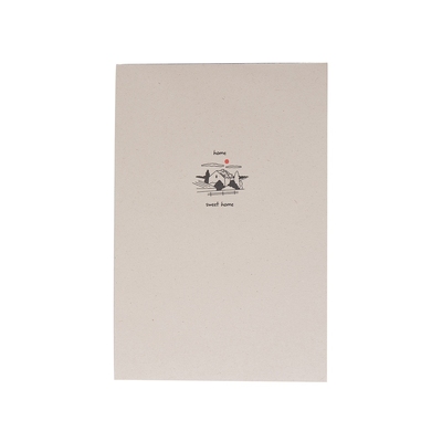 Блокнот А5 "Adiantum" из переработанного тростника, 80 листов, гибкая обложка, натуральный (тампопечать)