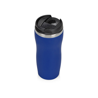 Термокружка "Double wall mug C1", soft touch, 350 мл, синий