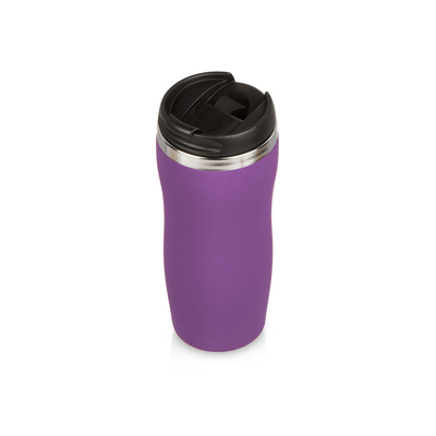 Термокружка "Double wall mug C1", soft touch, 350 мл, фиолетовый