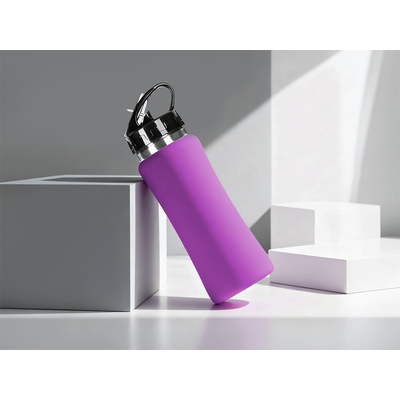 Бутылка для воды "Bottle C1", сталь, soft touch, 600 мл, фиолетовый