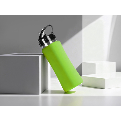 Бутылка для воды "Bottle C1", сталь, soft touch, 600 мл, зеленое яблоко