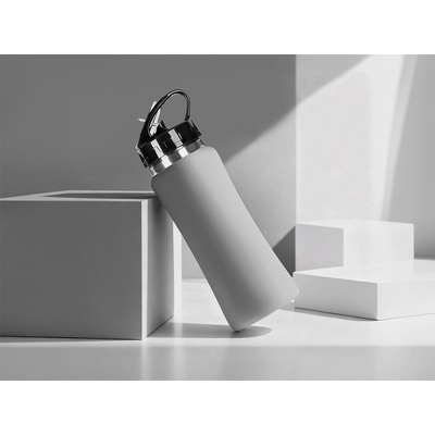 Бутылка для воды "Bottle C1", сталь, soft touch, 600 мл, серый