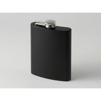 Фляжка 240 мл Remarque soft touch, 304 сталь, черный
