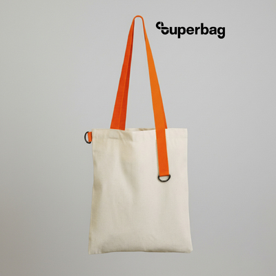 Шоппер Superbag (неокрашенный с оранжевым)
