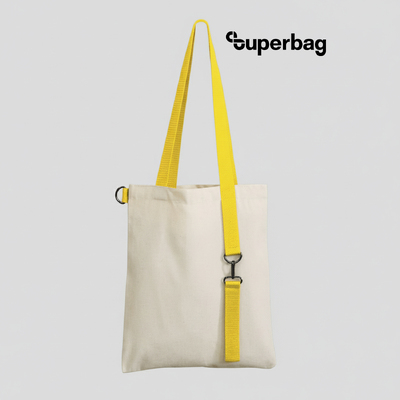 Шоппер Superbag с ремувкой 4sb (неокрашенный с желтым)