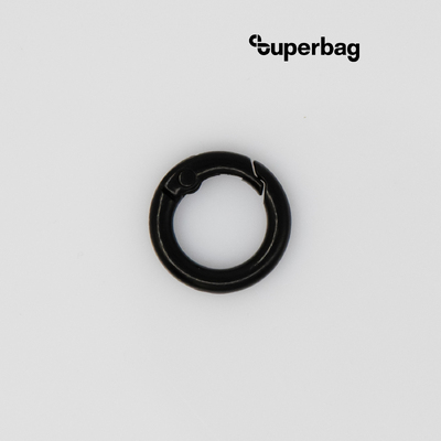 Карабин-кольцо Ring для обвеса, d=2см (черный)