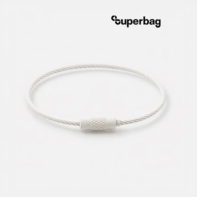Тросик-кольцо Ring для обвеса, L=15см (белый)