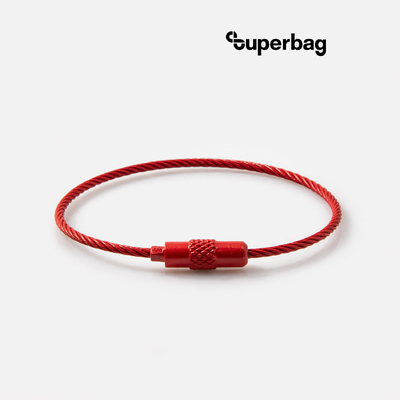 Тросик-кольцо Ring для обвеса, L=15см (красный)