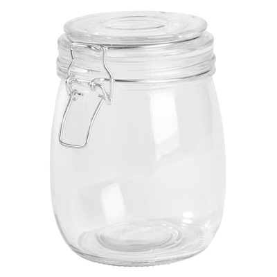 Стеклянная банка для хранения продуктов CLICKY, объем ок. 750 ml