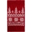 Шарф Elnik, красный с молочно-белым