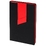 Ежедневник Bookmark, недатированный, черный с красным
