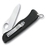 Солдатский нож с фиксатором лезвия Sentinel One Hand Clip, черный