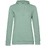Толстовка с капюшоном женская Hoodie, серо-зеленая, размер XS