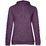 Толстовка с капюшоном женская Hoodie, фиолетовый меланж, размер XS