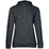 Толстовка с капюшоном женская Hoodie, серый меланж (антрацит), размер XS