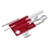 Швейцарская карточка VICTORINOX SwissCard Nailcare, 13 функций, полупрозрачная красная