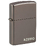 Зажигалка ZIPPO Логотип с покрытием черный лед | Logo Black Ice®, латунь/сталь, чёрная, глянцевая, 38x13x57 мм