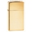 Зажигалка ZIPPO узкая с покрытием глянцевая латунь | Slim® High Polish Brass, латунь/сталь, золотистая, 29x10x60 мм
