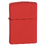 Зажигалка ZIPPO классическая с красным матовым покрытием | Classic Red Matte, латунь/сталь, красная, матовая, 38x13x57 мм