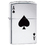 Зажигалка ZIPPO Туз пик с покрытием Глянцевый хром | Simple Spade Design High Polish Chrome, латунь/сталь, серебристая, 38x13x57 мм