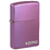 Зажигалка ZIPPO Логотип с глянцевым фиолетовым покрытием | Logo High Polish Purple, латунь/сталь, фиолетовая, глянцевая, 38x13x57 мм